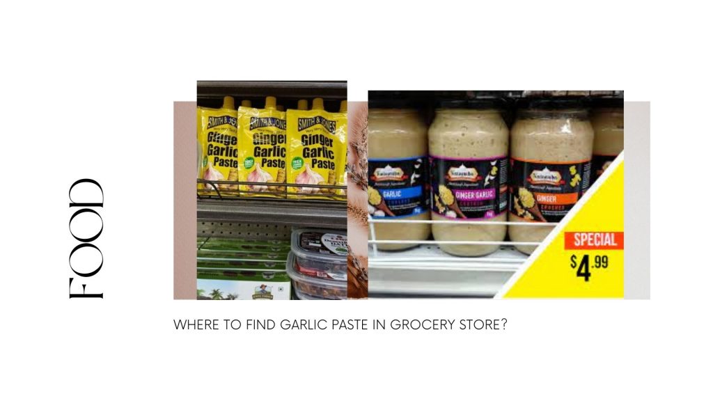 Garlic Paste in Grocery Store