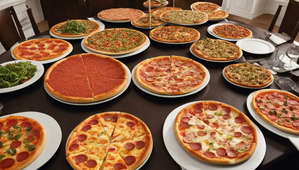 Pizza serving for 25 people