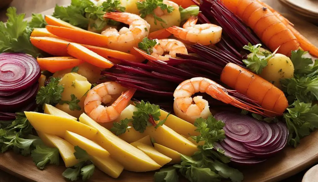 Shrimp and Root Vegetables
