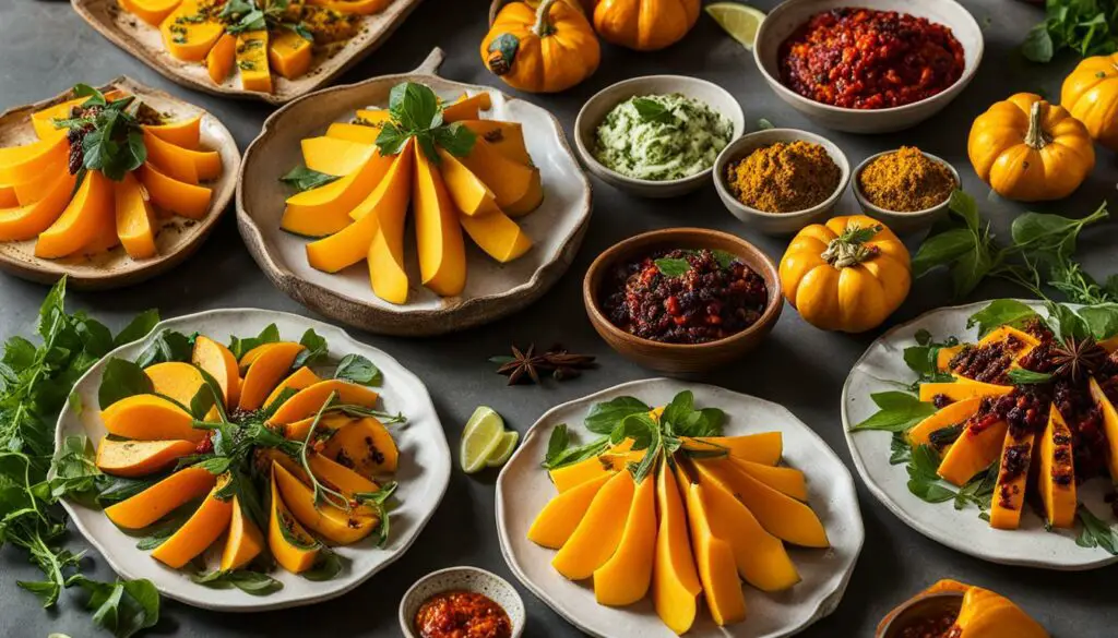 Squash and exotic flavors