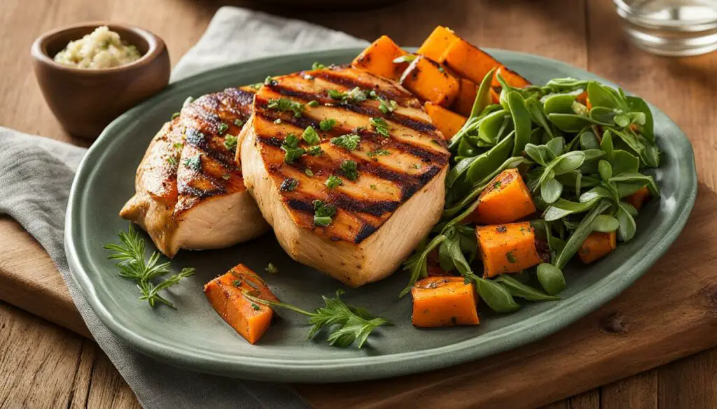 Sweet Potato and Grilled Chicken