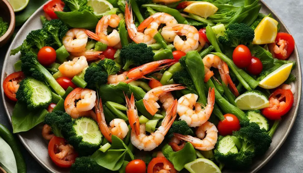 best vegetables for shrimp