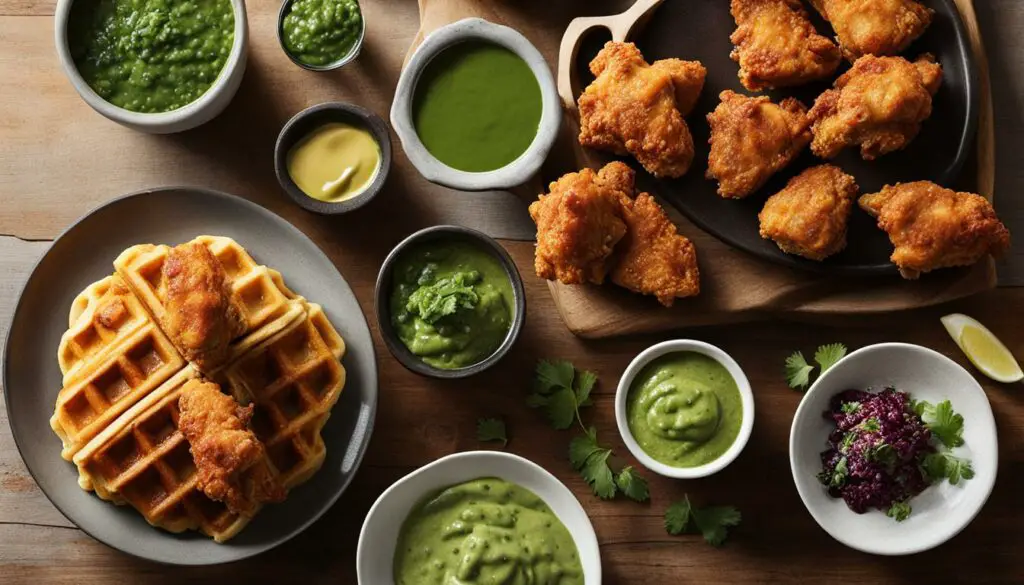 chicken and waffles topping ideas