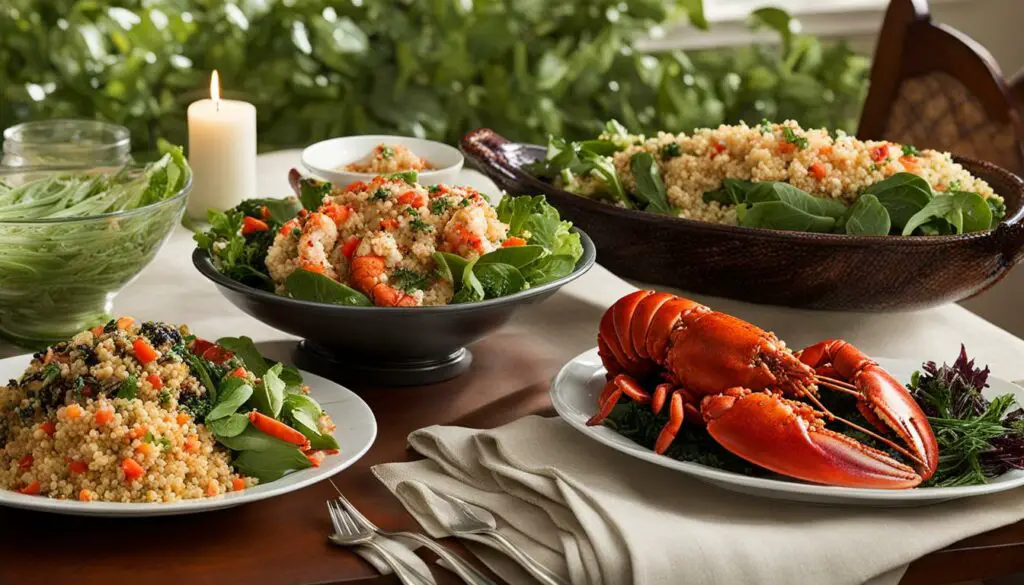 grain dishes for lobster tails