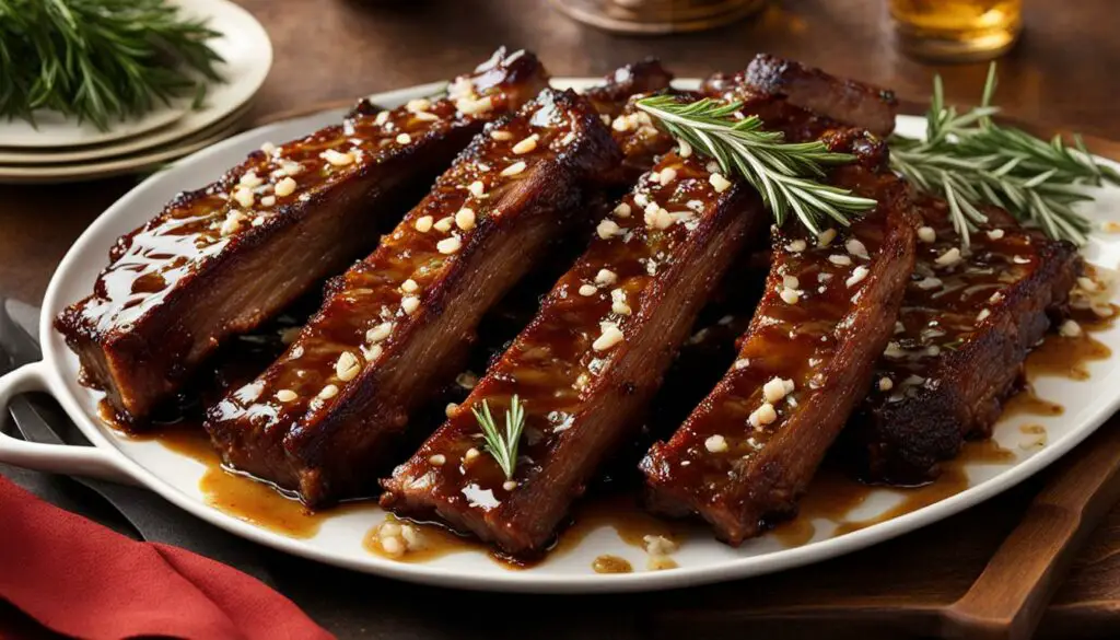 honey garlic baked ribs