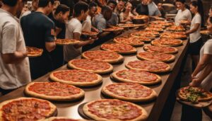 how many pizzas for 100 people