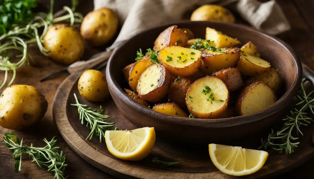 lemon roasted potatoes