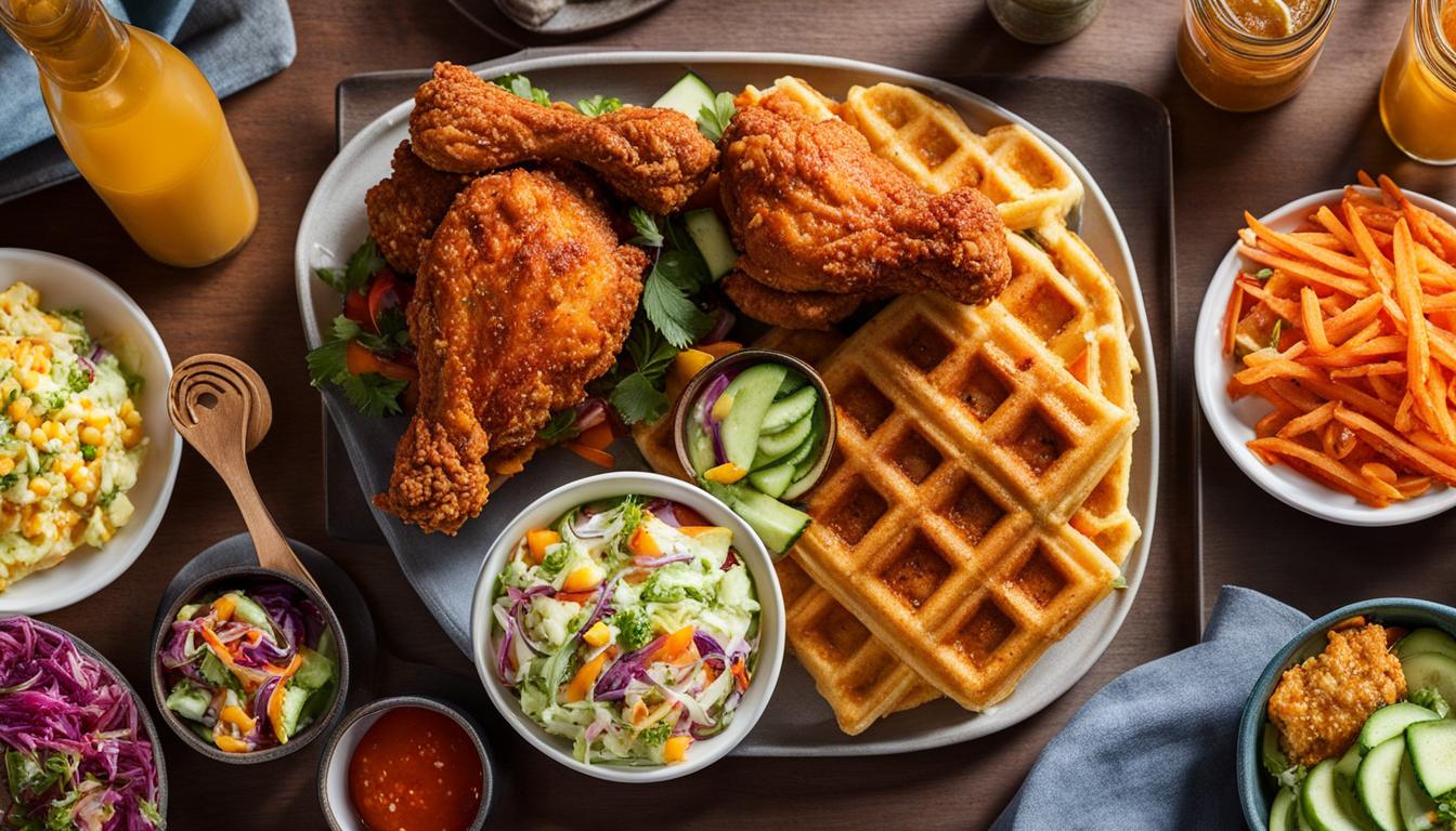 what do you put on chicken and waffles