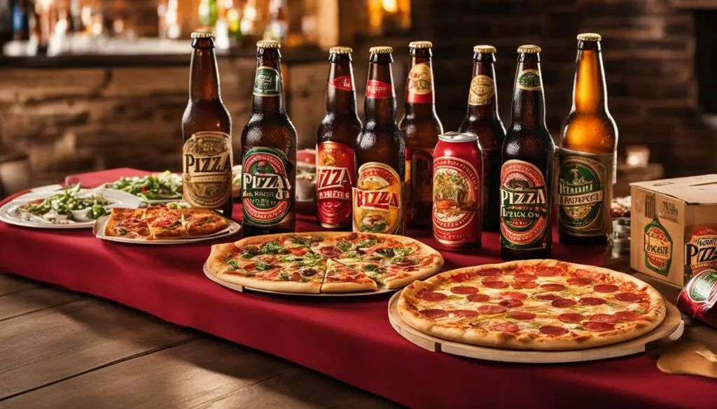 pizza and beer