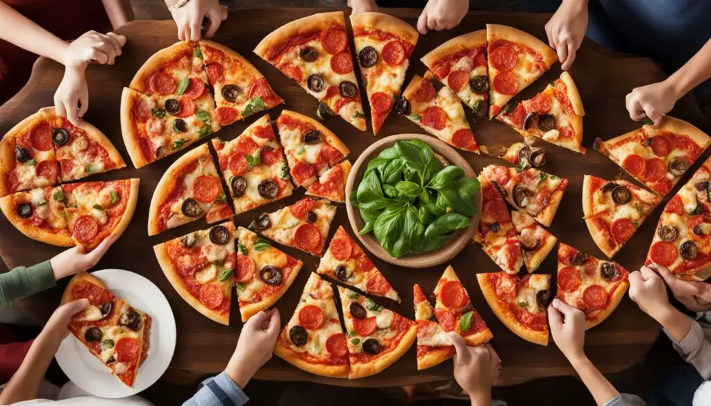pizza portions for 15 adults