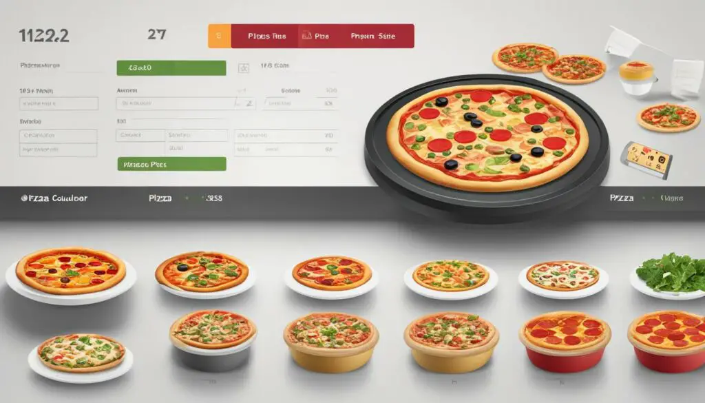 pizza serving size calculator
