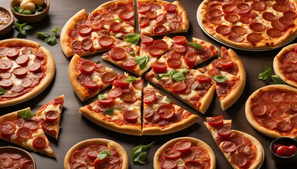 pizza size and slices per pizza