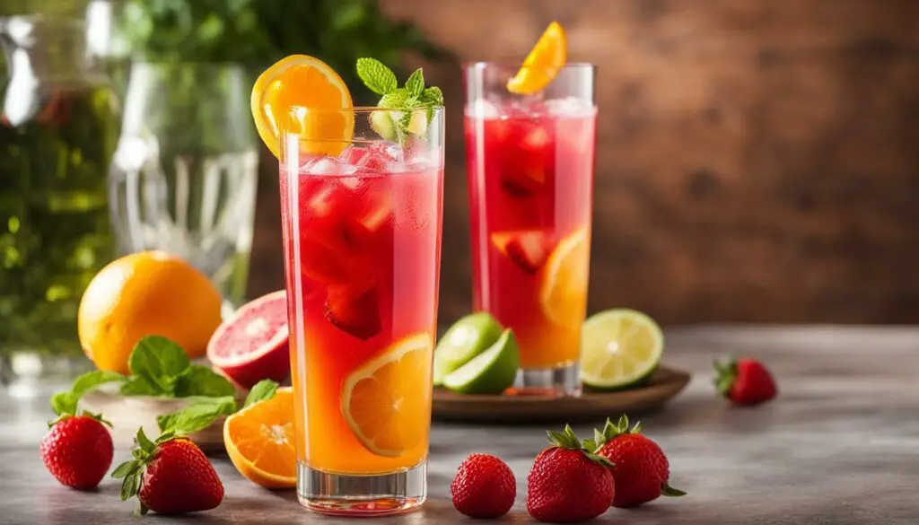 sparkling water fruit punch