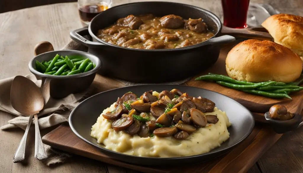 swiss steak with classic sides