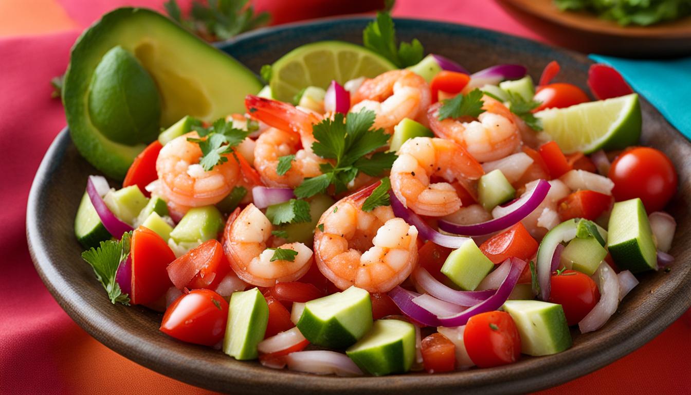 what goes with shrimp ceviche
