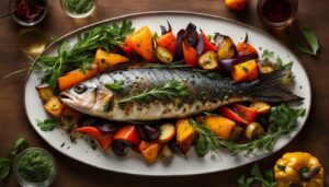 what vegetables go with baked fish