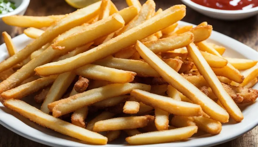 Bowl of crispy French fries