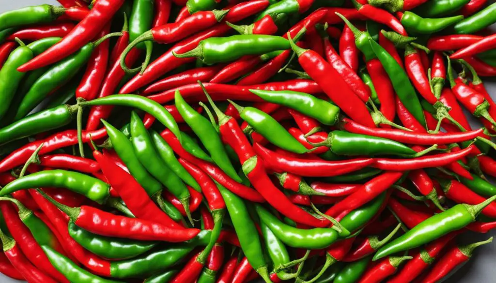 Fresh Chilis Garnishing