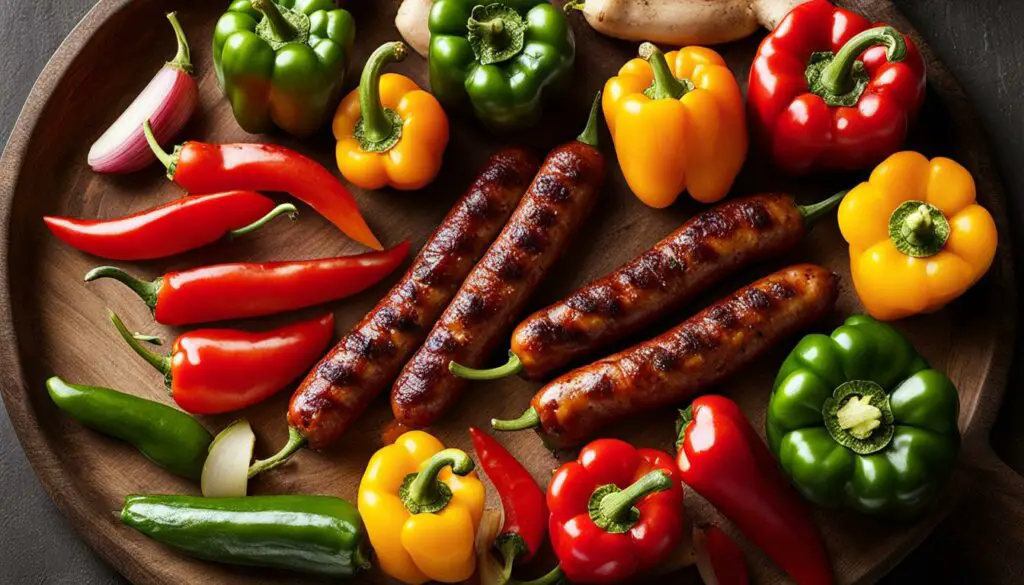 Italian sausage and peppers