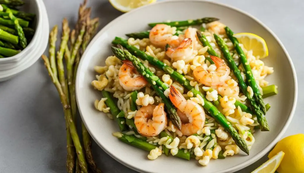 Lemon Asparagus Orzo