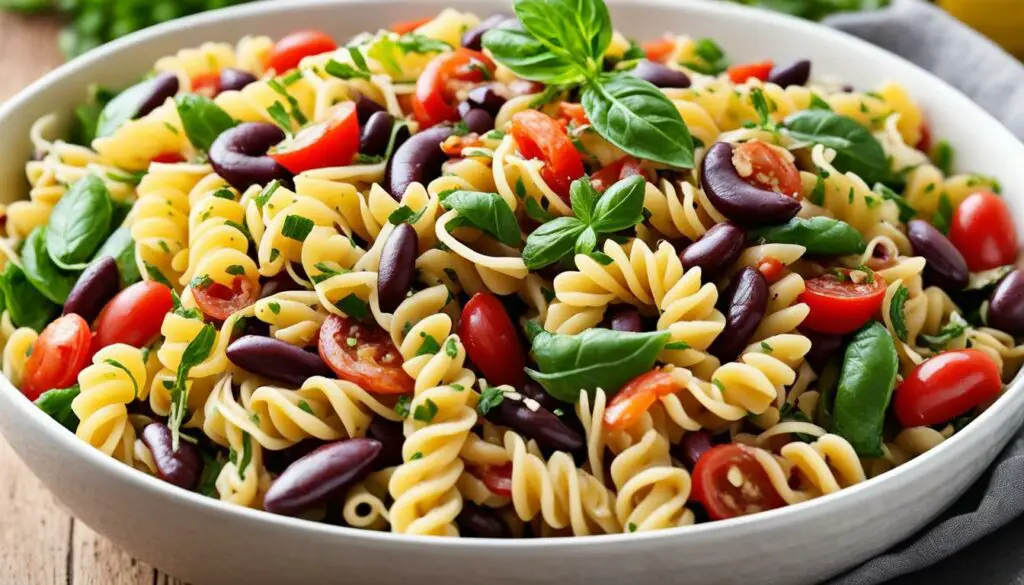 Pasta and Three-Bean Salad