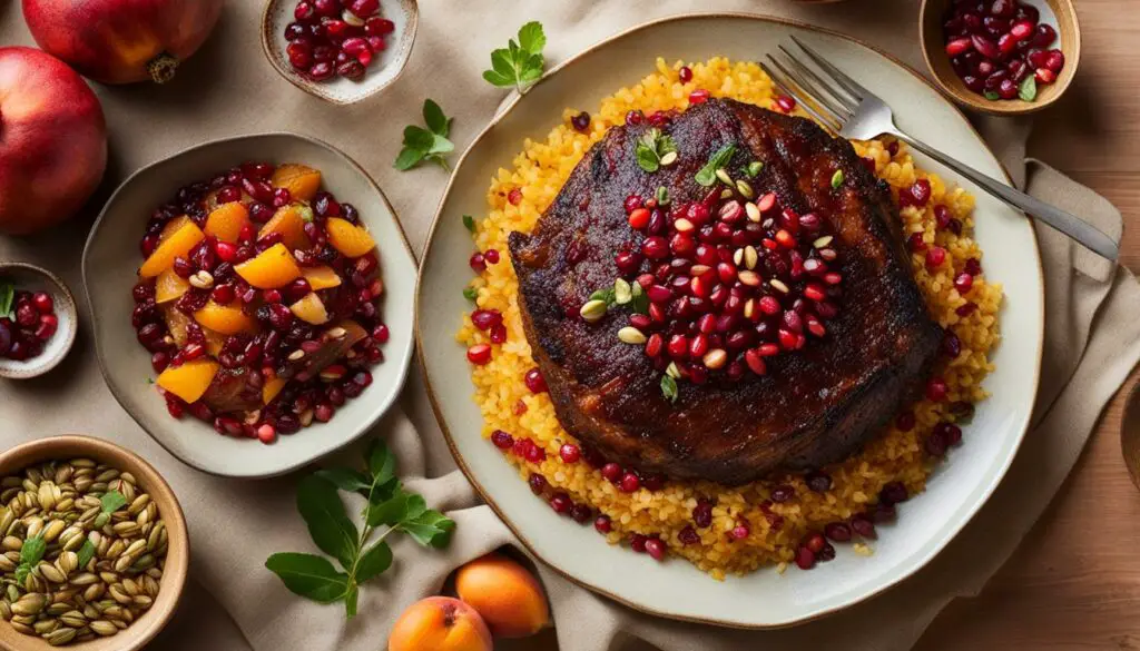 Rosh Hashanah jeweled rice