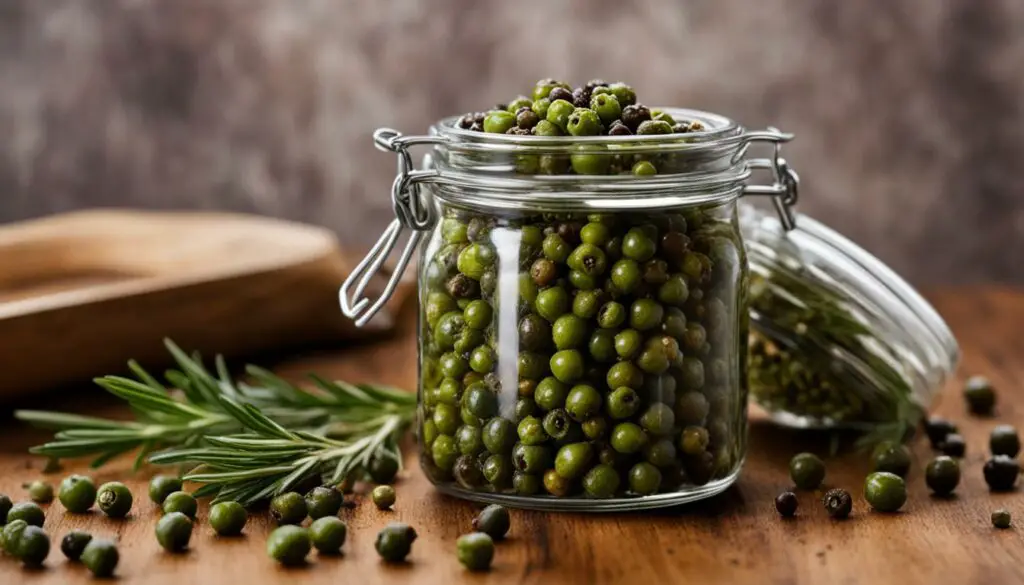 brined peppercorns