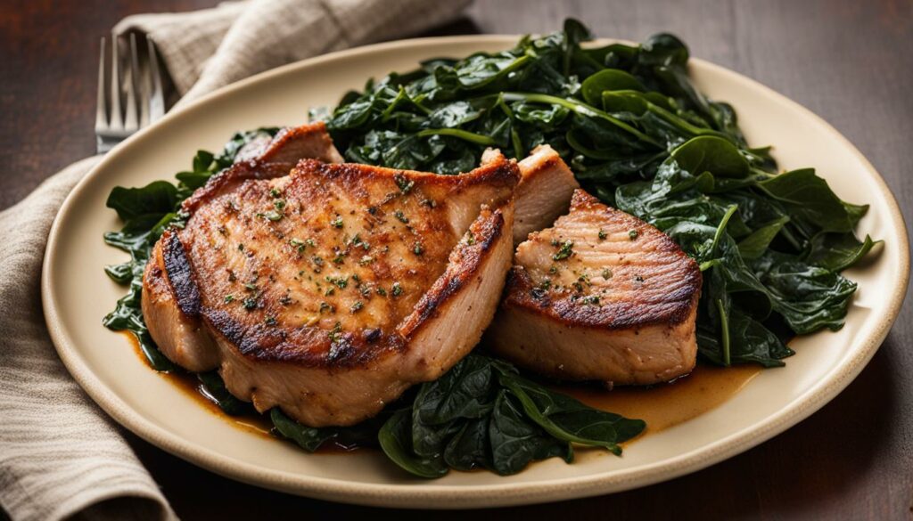 collard greens with pork chops