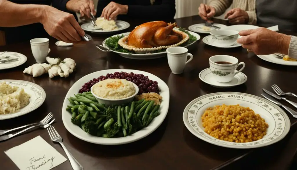 food assistance timing for thanksgiving