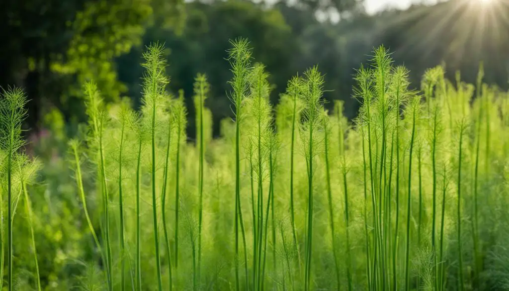 fresh fennel and fennel fronds