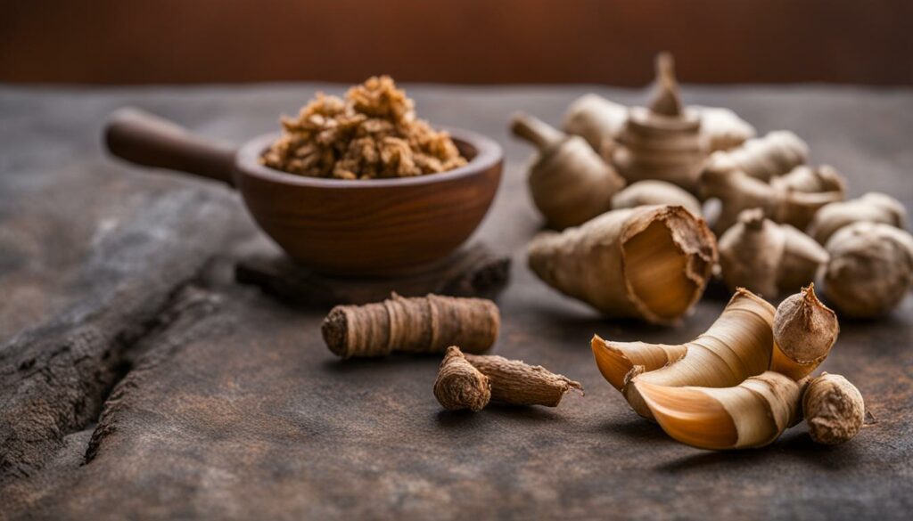 galangal as a ginger powder substitute