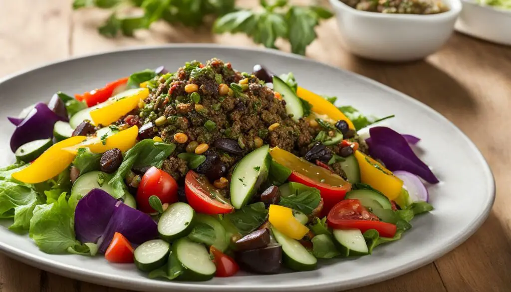 garden salad and olive tapenade garden salad and olive tapenade