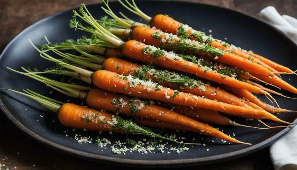 garlic-parmesan roasted carrots