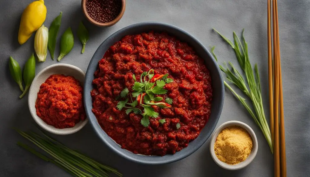 ginger paste and minced ginger