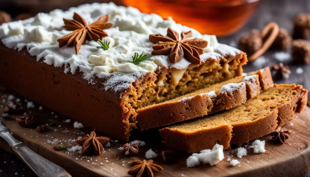 gingerbread with goat cheese