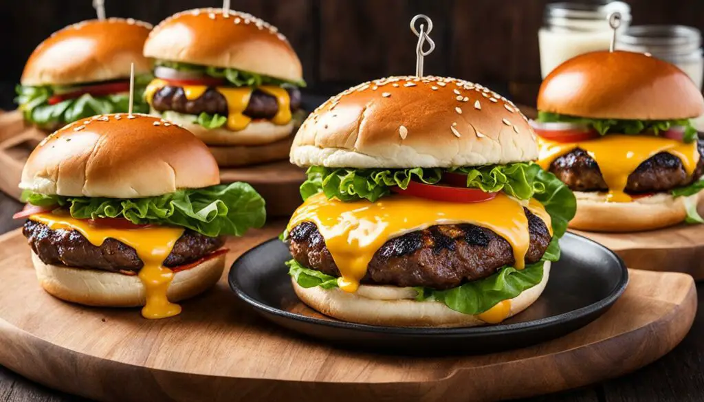 grilled burgers