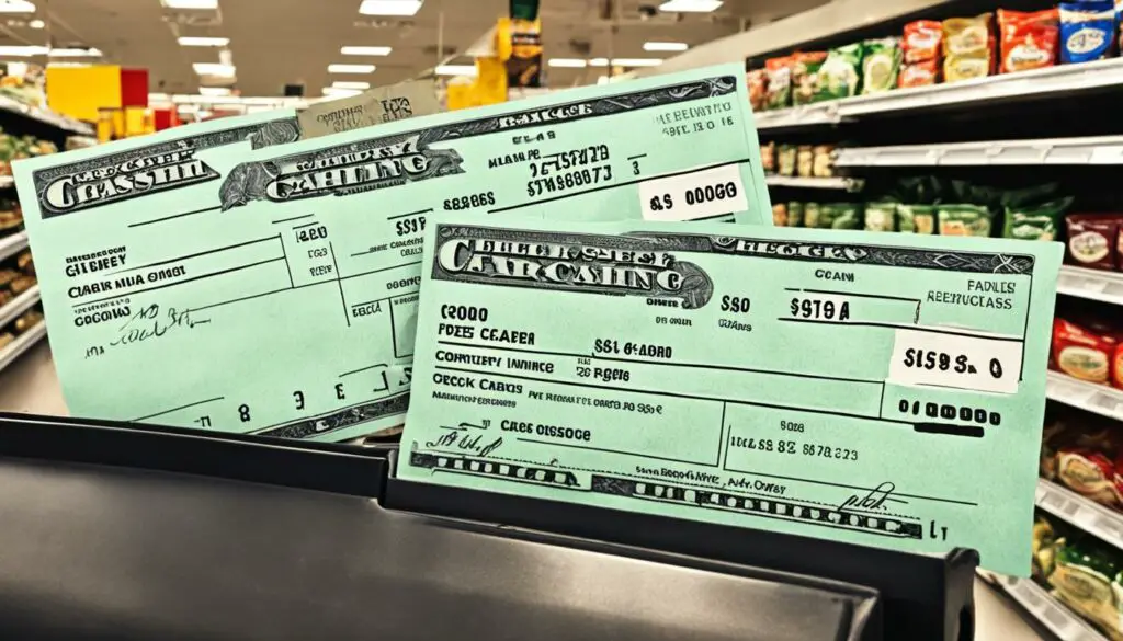 grocery store check cashing fees