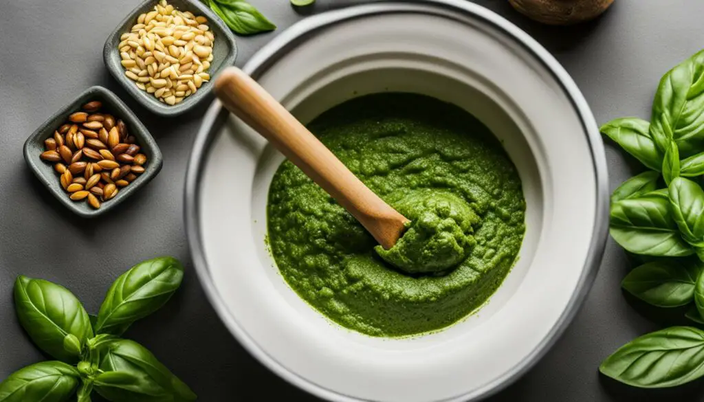 homemade pesto sauce