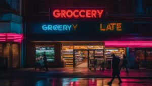 how late is the closest grocery store open till
