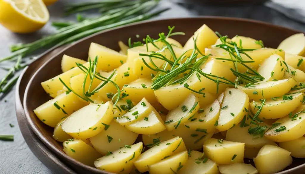 lemon chive potatoes