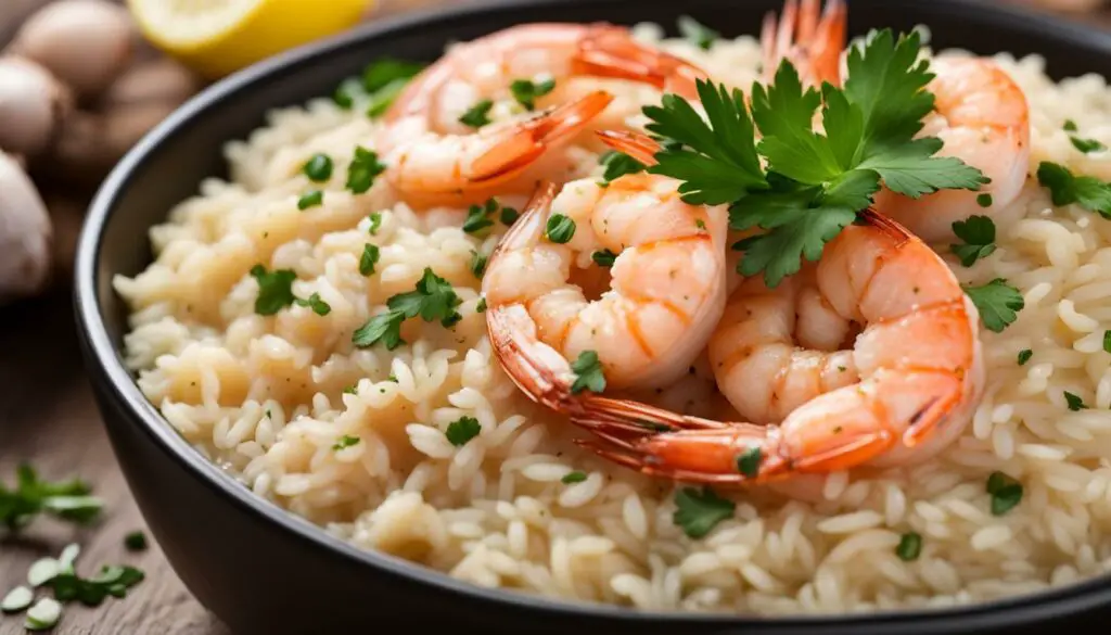 prawn risotto