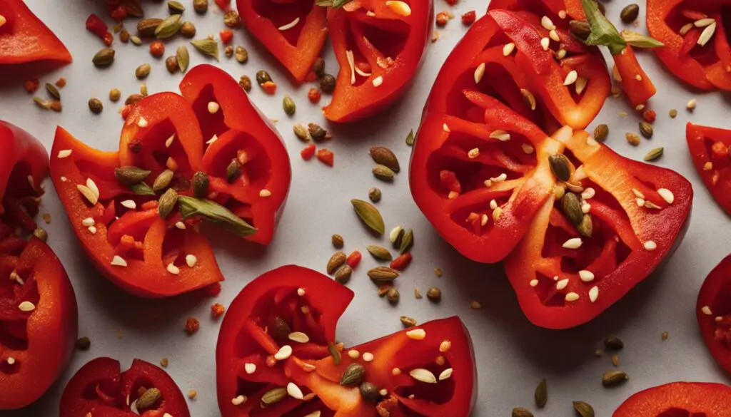 red bell peppers