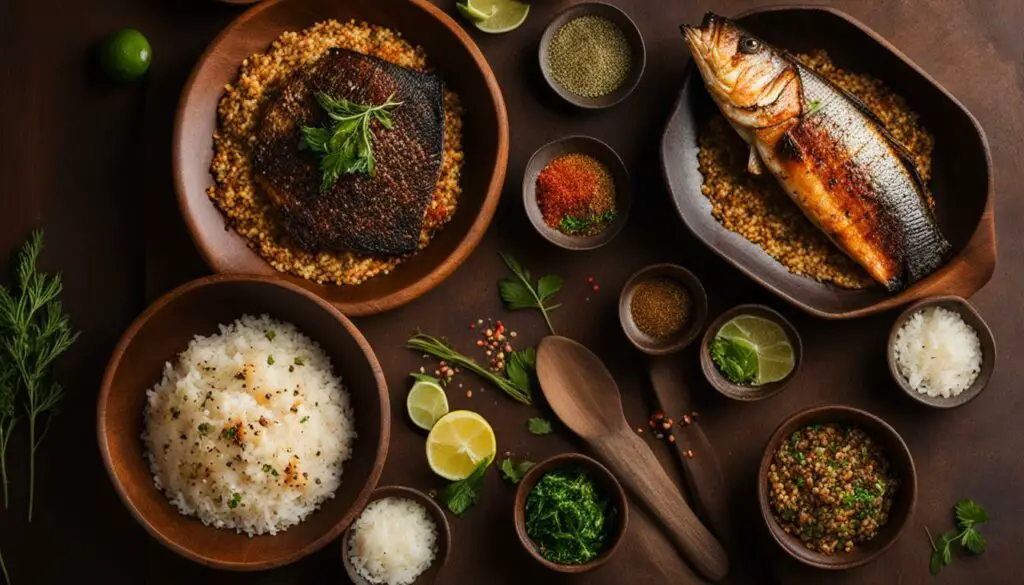 rice and grains for fish