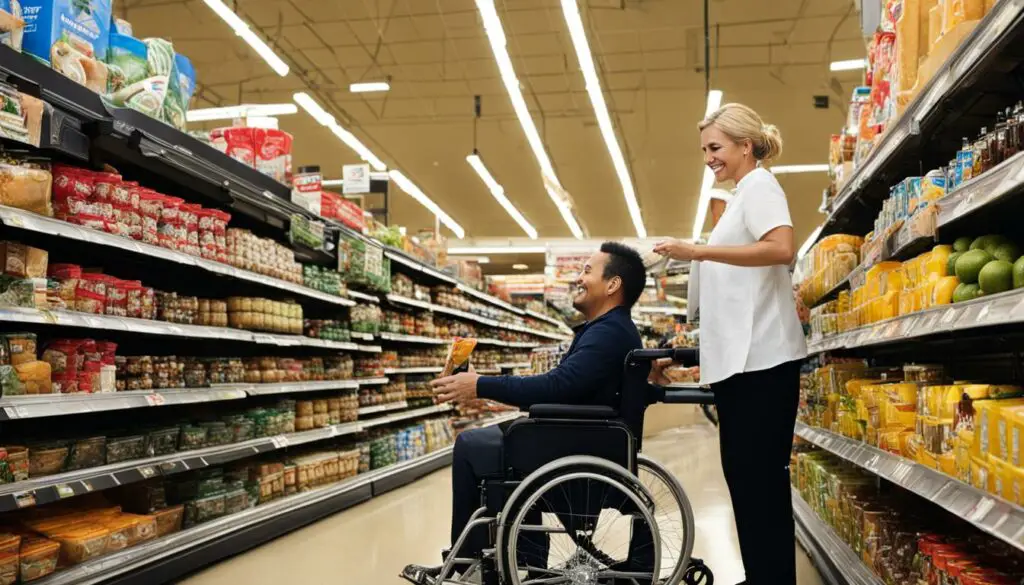 shopping assistance for people with disabilities
