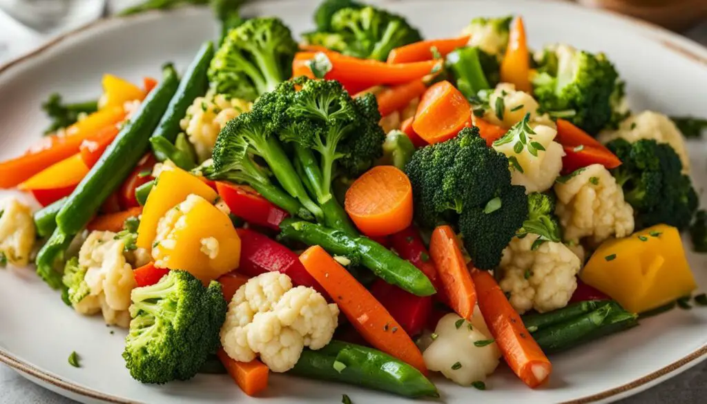 steamed vegetables