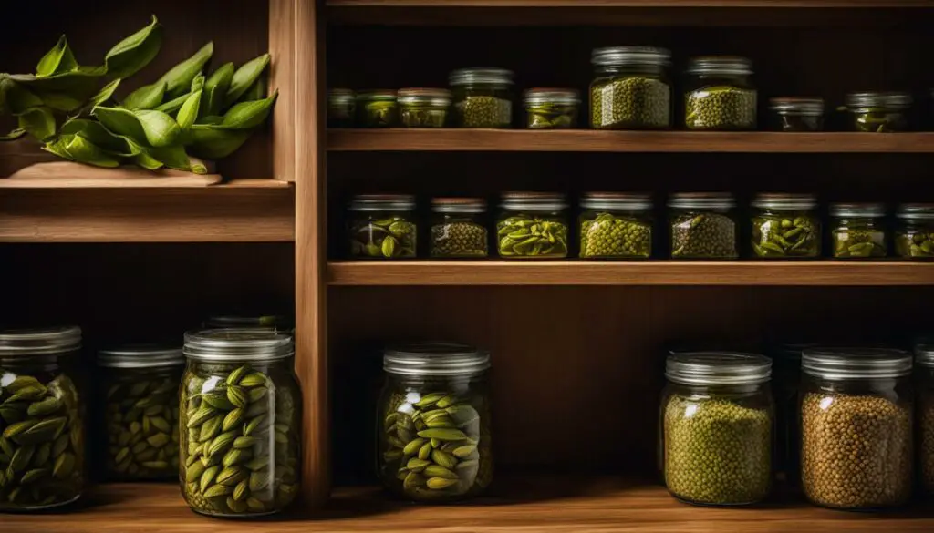 storing cardamom in an airtight jar