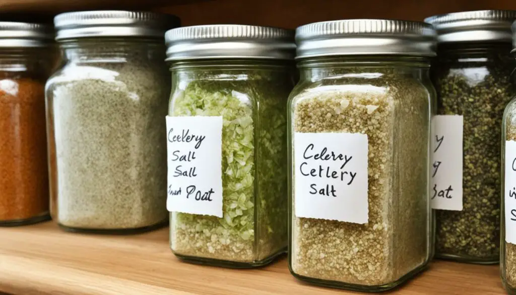 storing homemade celery salt