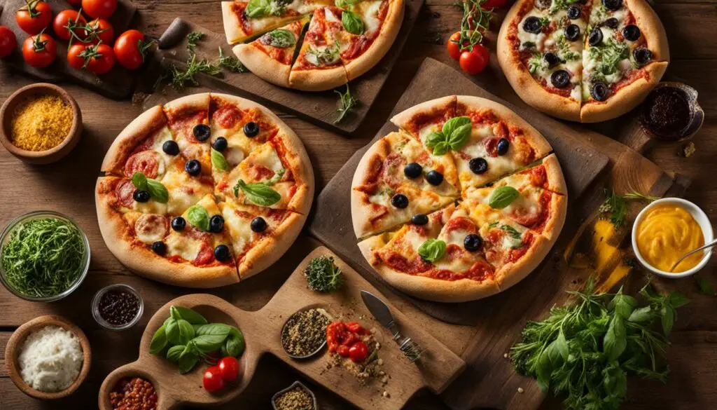 take-and-bake pizzas