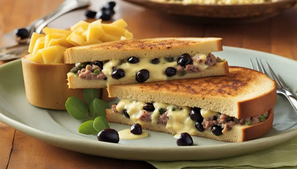 tuna melt sandwich and olive tapenade tuna melt sandwich and olive tapenade