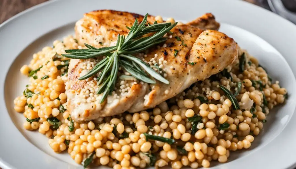 tuscan chicken with israeli couscous